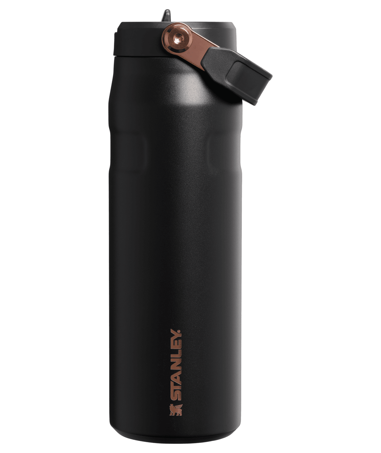 B2B_Web_PNG-The IceFlow Flip Straw 2.0 Bottle 24OZ - Messi GOAT Black - Front